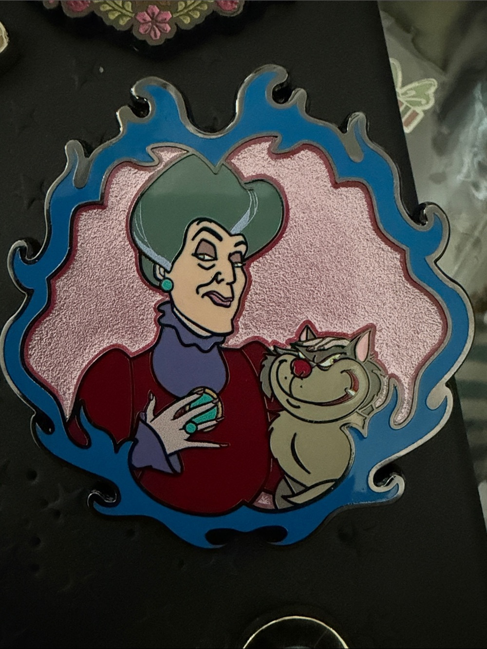 Loungefly Disney Lady Tremaine and Lucifer pin